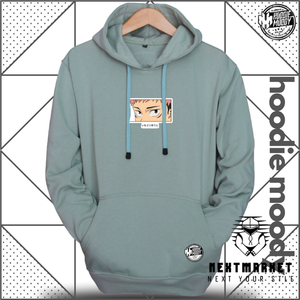 nextmarket Jaket Hoodie pria wanita Sweater hodie cowo cewe SUITER JJK jujutsu kaisen tebal fleece w
