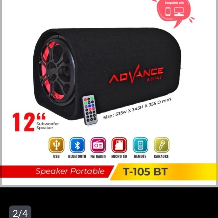 speaker advance t 105 bt 12inch - t 105 bt mic