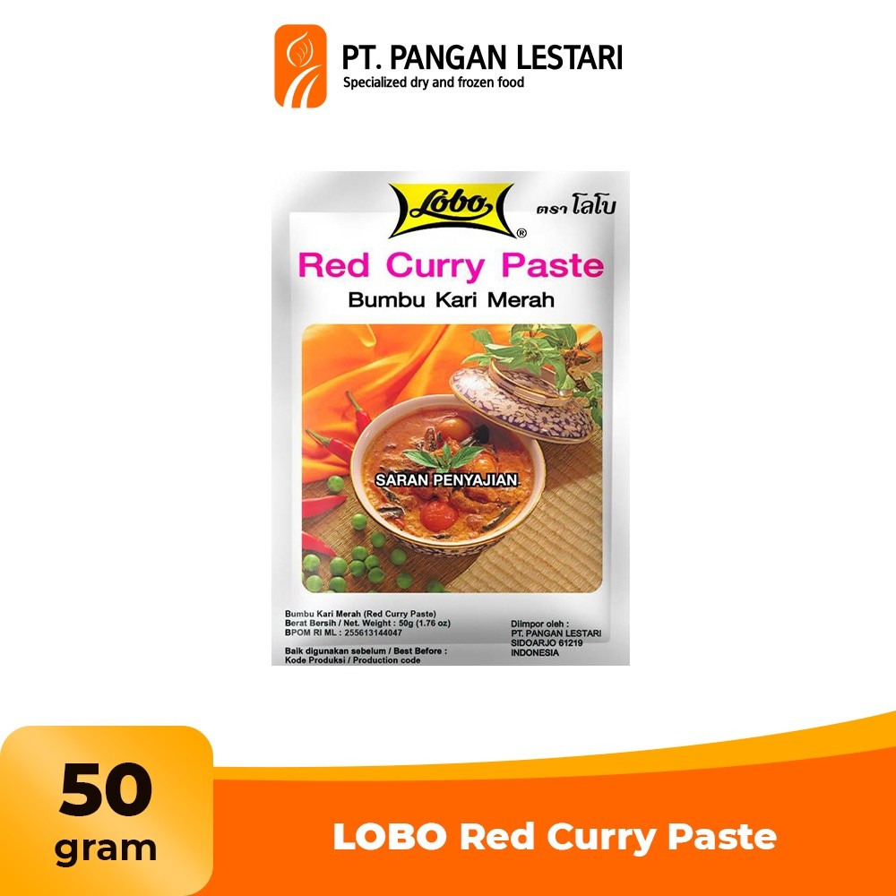 

Lobo Bumbu Kari Merah 50 Gram Red Curry