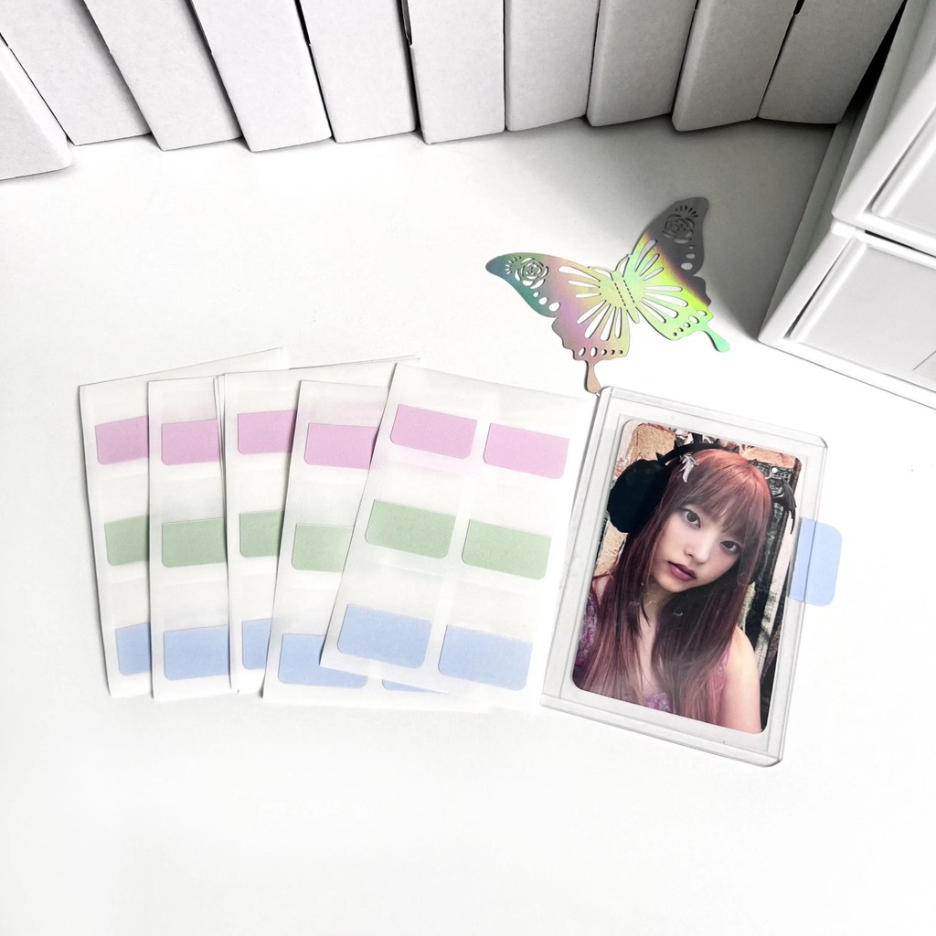 

30 Pcs 60 Pcs 120 Pcs Cute DIY Kpop Photo Card Index Stickers Index Labels Colorful Stickers Korean Style Bookmarks Sticky Notes
