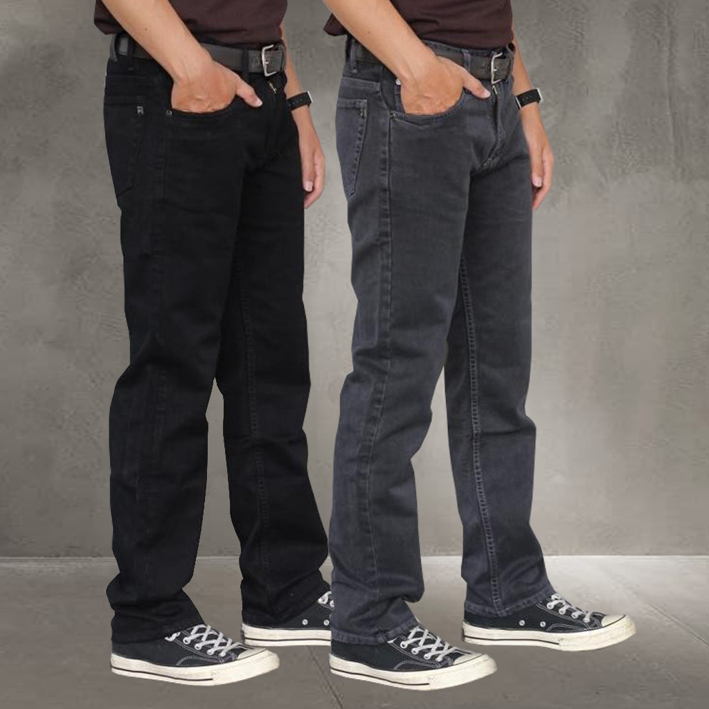 LEGOSH Celana Jeans Pria Panjang Softjeans Original