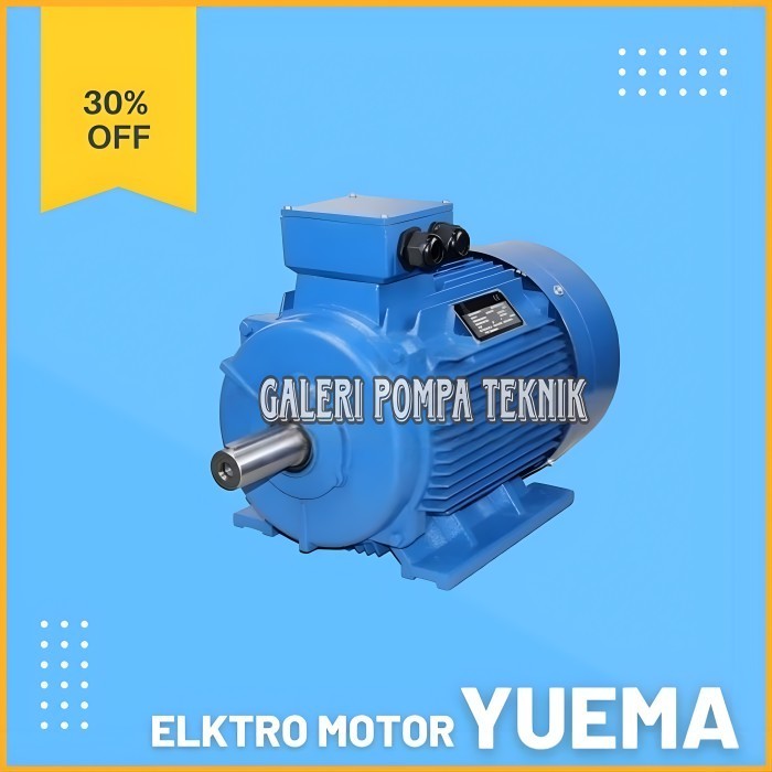 DINAMO MOTOR YUEMA YU B3 5.5KW 7.5HP 2POLE 3PHASE B3