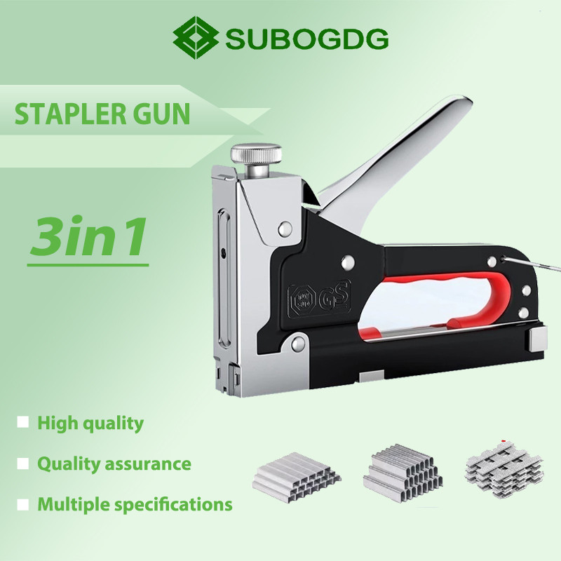 

SUBOGDG 3 In 1 Stapler Gun Staples Tembak Gun Tacker Powerfull Pistol Stapler Gratis 800 Staples