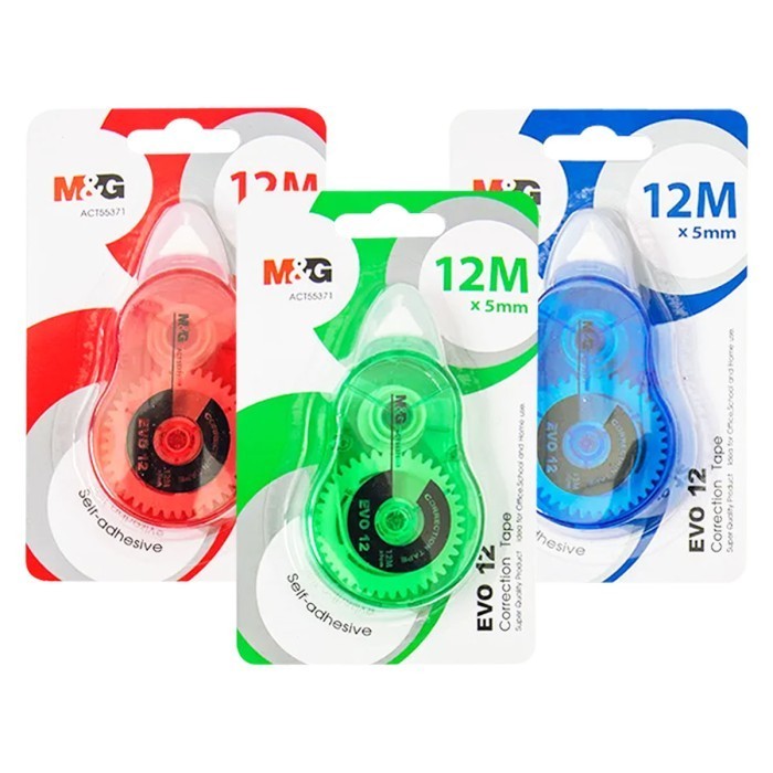 

Correction Tape Roll KERTAS EVO 12 Meter &G ACT55371 Tipe Ex Roll