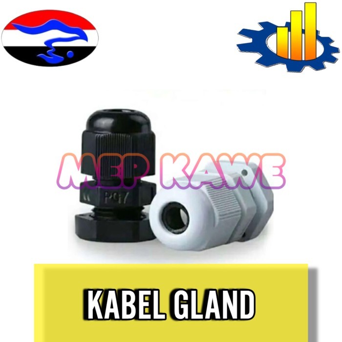 KABEL GLAND PG-7 3,5-6MM HITAM/PUTIH
