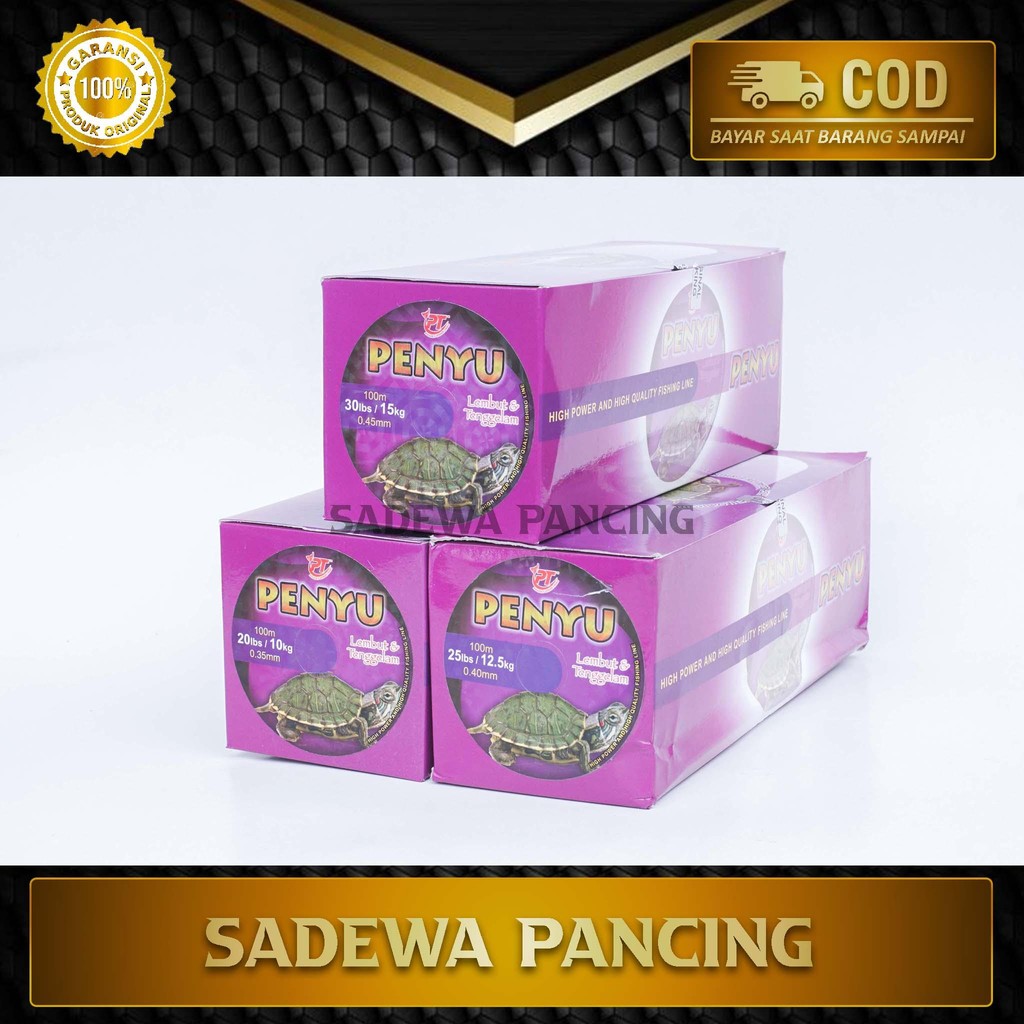 Senar Pancing Penyu 100M Ukuran 20lb - 30lb/ Nilon Penyu/ Senar Galatama/ Senar Lele/ Senar Harian/ 