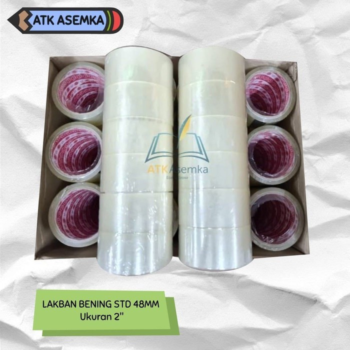 

LAKBAN BENING STD 48MM 2" BUKAN DAIMARU LAKBAN PROMO MURAH GROSIR Atk