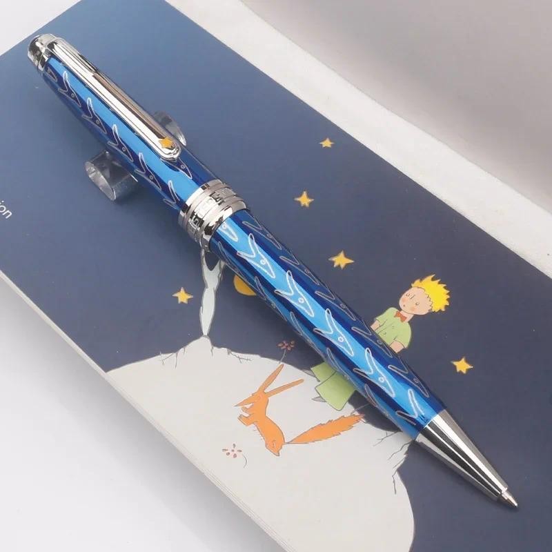

Luxury Little Prince MB Ballpoint Pen Metal Resin Blue Rollerball Business Novel Fountain Pen for Writing Office Supplies 163