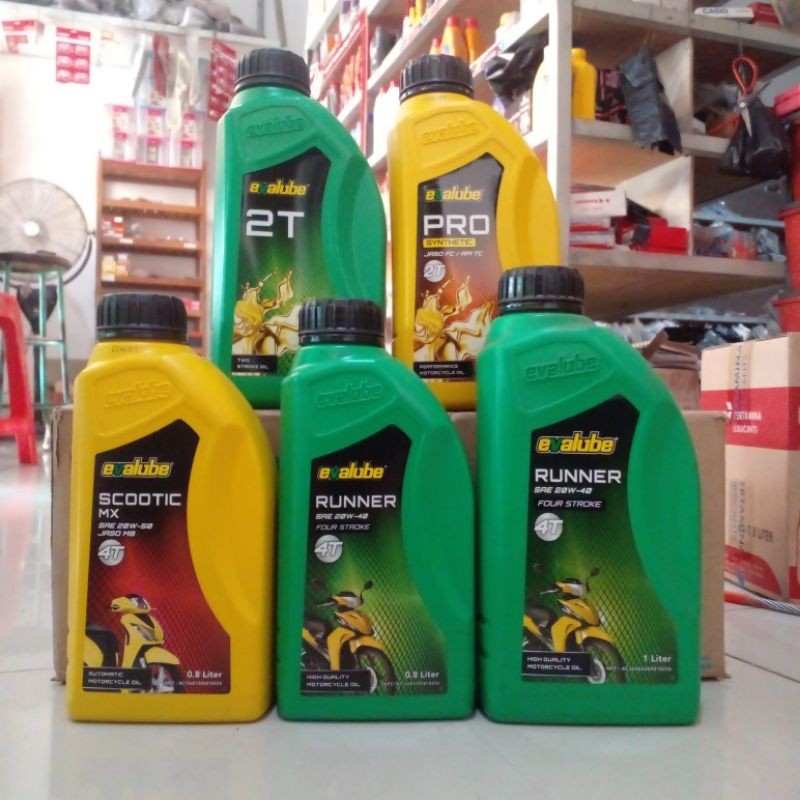 OLI MESIN OLI SAMPING EVALUBE 4T 2T MATIC 1000ml 800ml 700ml