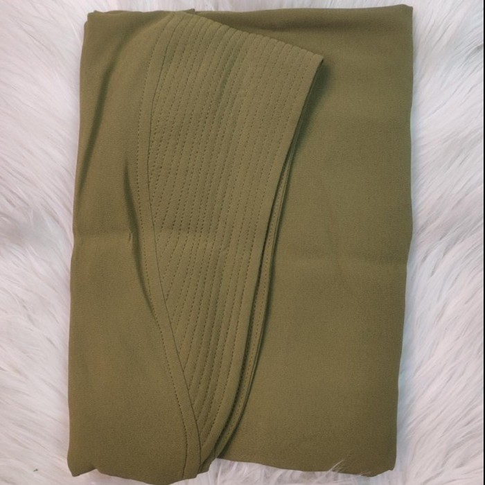 [[Khimar Premium]]PROMO KHIMAR CERUTY ALYA 2 LAYER SOFT PET ORI JOLIMO COLLECTION - army