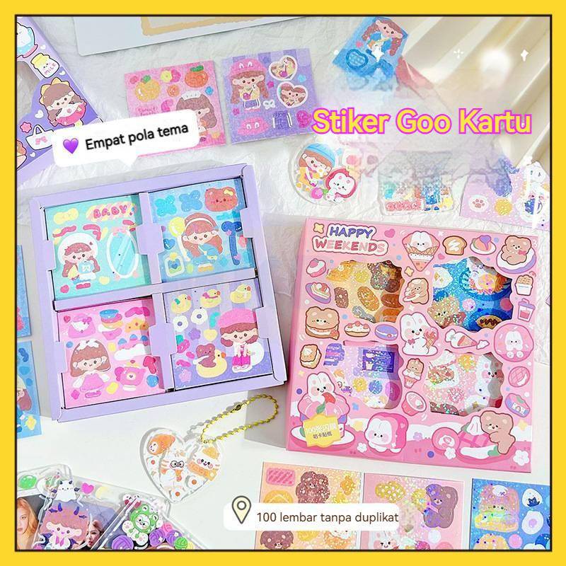

⭐ MKBK ⭐ Stiker aesthetic sticker 100pcs stiker custom sticker aesthetic kertas stiker stiker anak cutting sticker cutting sticker custom stiker murah stiker kecil kertas sticker stiker terima kasih