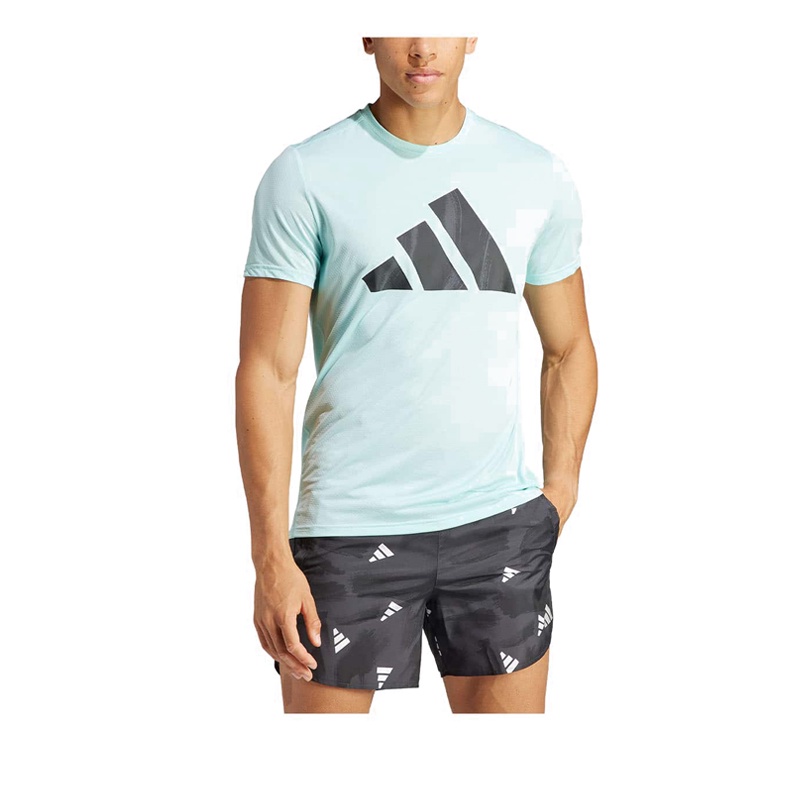 Adidas Brand Love Men's T-Shirt - Semi Flash Aqua