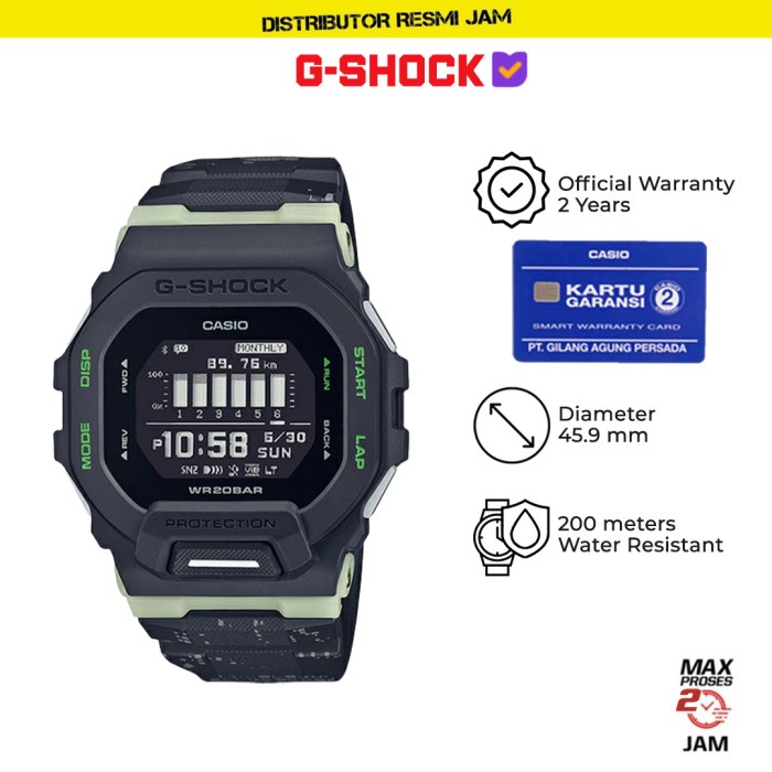 GShock GBD-200LM-1DR GBD-200LM GBD200LM Garansi Resmi 2 Tahun