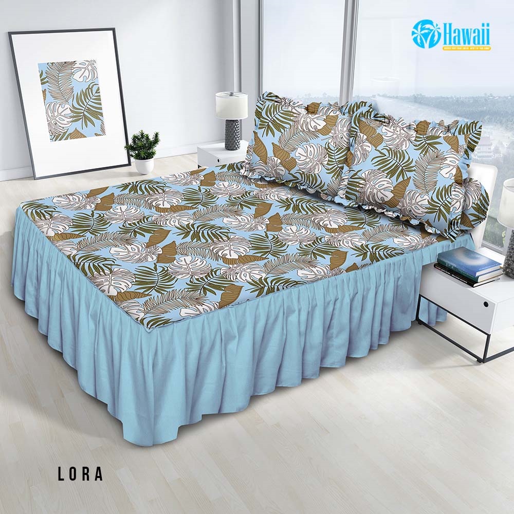 HAWAII Sprei King Rumbai 180x200 Lora