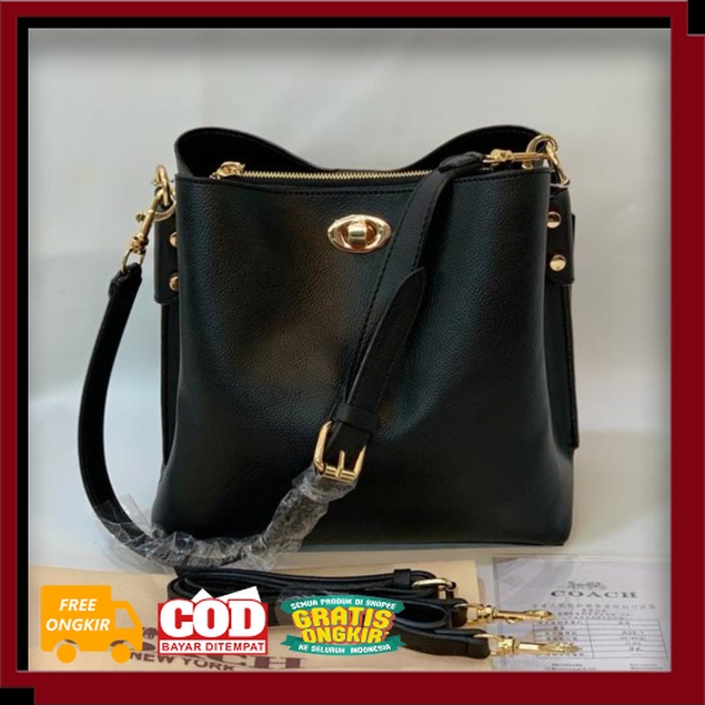TAS WANITA KEREN IMPORT KEKINIAN MURAH MERIAH /[FREE BOX] COACH COWHIDE MATERIAL WOMEN SHOULDER BAG 