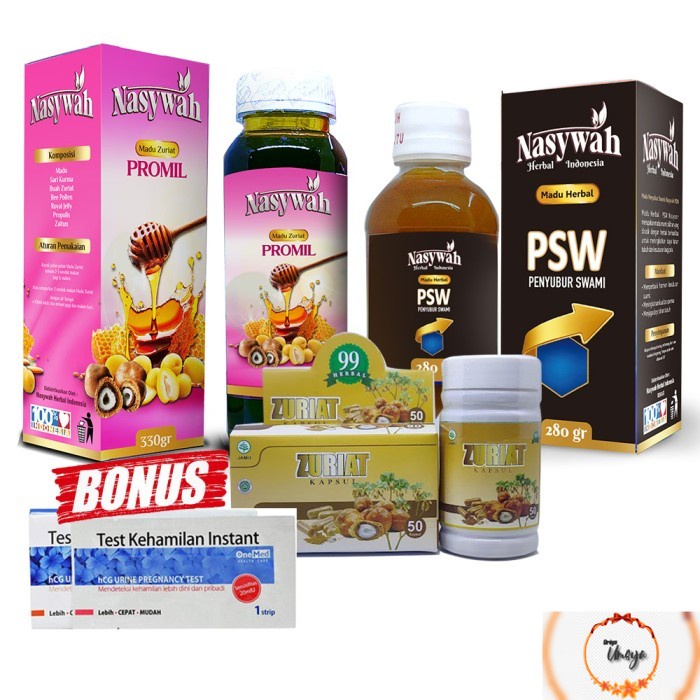 madu zuriat paket 3 in1 promil suami istri PAKET PROMIL NASYWAH