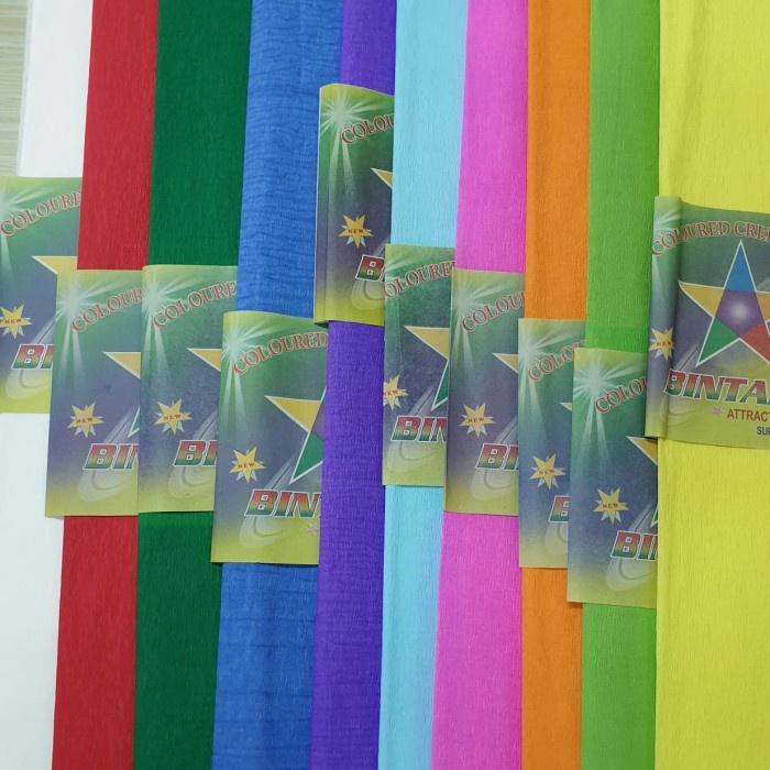 

[DD] Kertas Krep BINTANG (1 Pak isi 25pc/warna) - Biru Muda