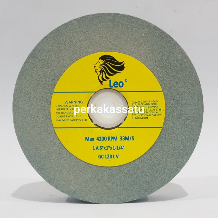 BATU GERINDA DUDUK HALUS LEO 150MM 6" X 1" X 1-1/4" 6 INCI 150 MM GC120