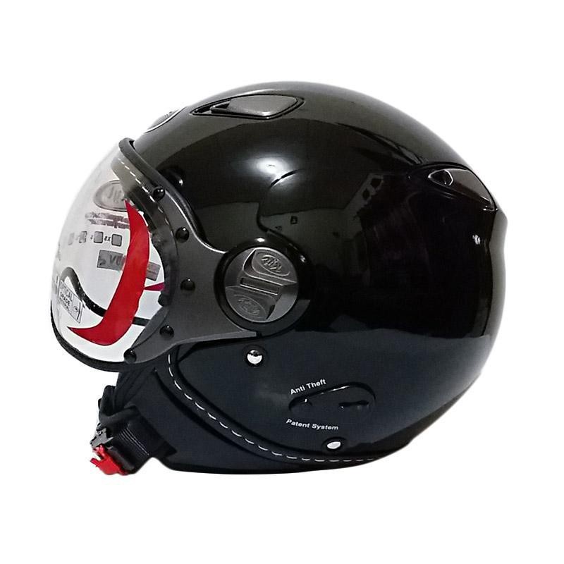 Terlaris Helm Kyt Elsico Solid - Black Glossy