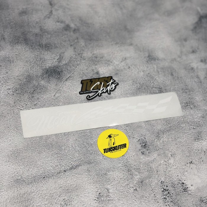 

Mooneyes genuine MOON checker white sticker OK27