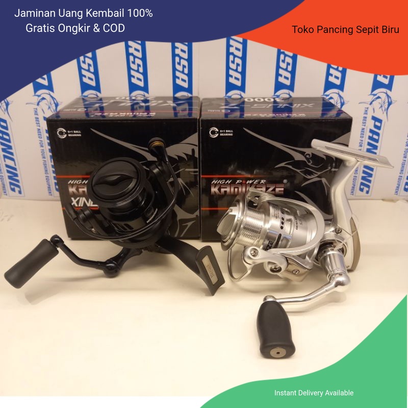 Reel Kamikaze XINUS 2500 & XINUS Z 3000 | Bearing 6+1 | Gear Ratio 5.2:1 REEL PANCING | GULUNGAN PAN