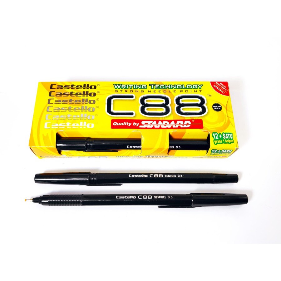 

Pulpen STANDARD 0.5mm C88 CASTELLO (12pc bonus 1pc)