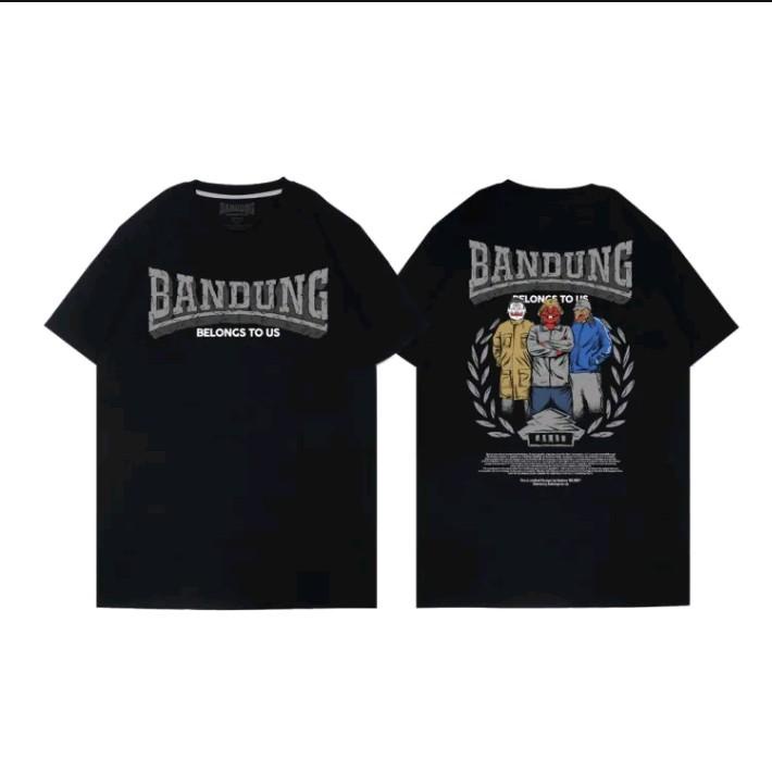 Bandung Belongs To Us - T-SHIRT - Bandung Belongs To Us WAYANG Katun Slim-fitting Crew Neck Santai
