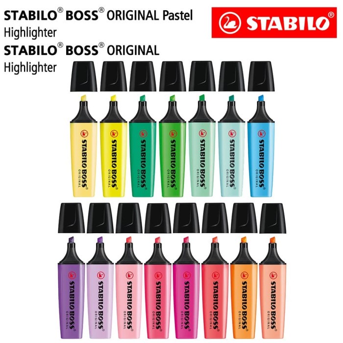 

[Terbaru] STABILO Set 15 - All BOSS Original Pastel Hemat - Pen Highlighter