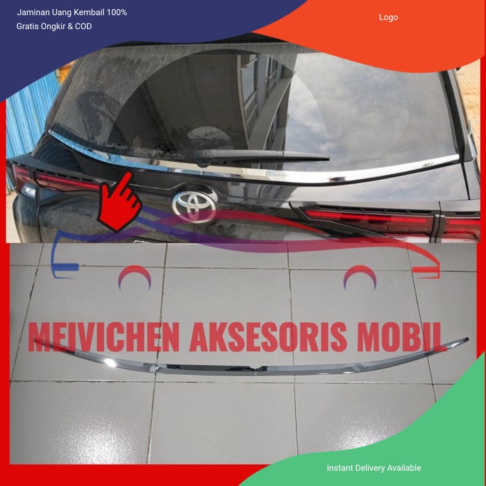 LIST KACA BELAKANG TOYOTA ALL NEW AVANZA 2021 - 2022 CHROME Aksesoris mobil