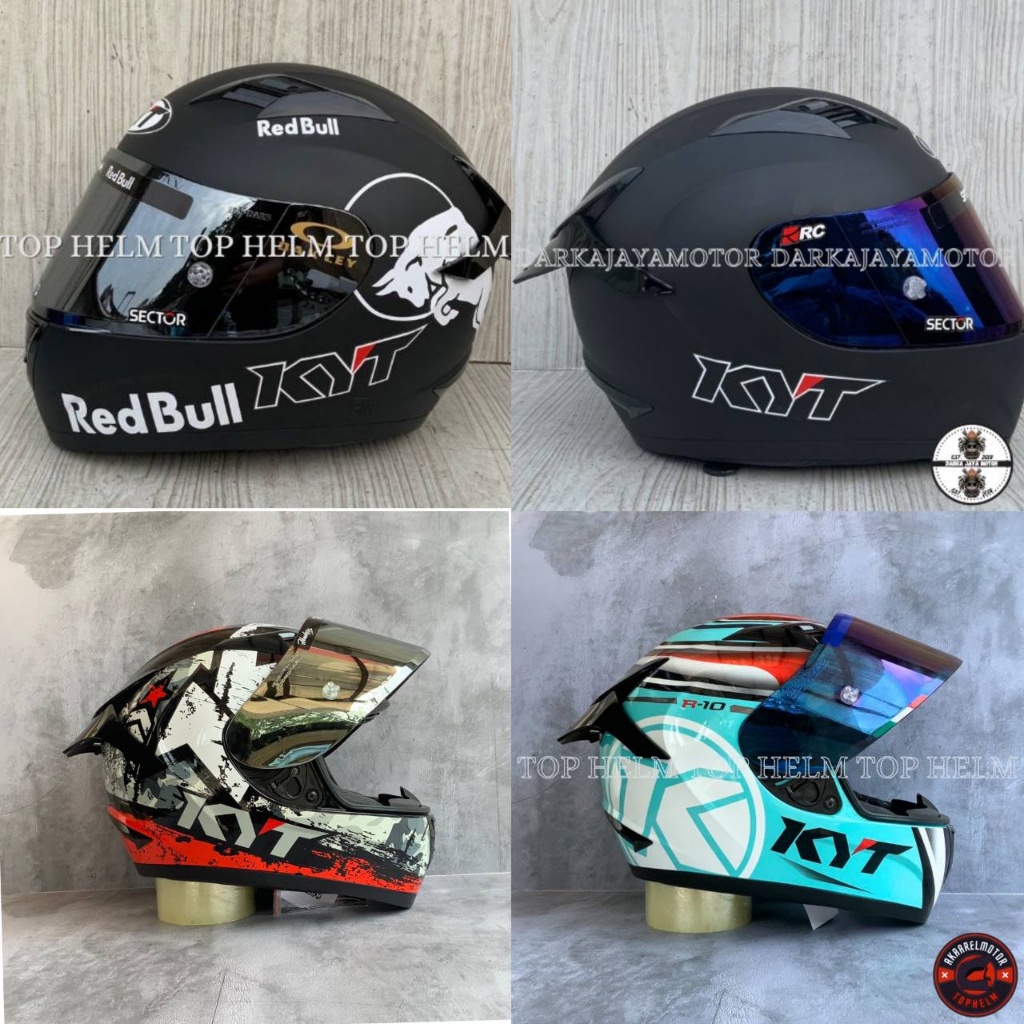 HELM KYT R10 SOLID BLACK DOFF PAKET GANTENG/KYT FULL FACE R10 SOLID BLACK DOFF