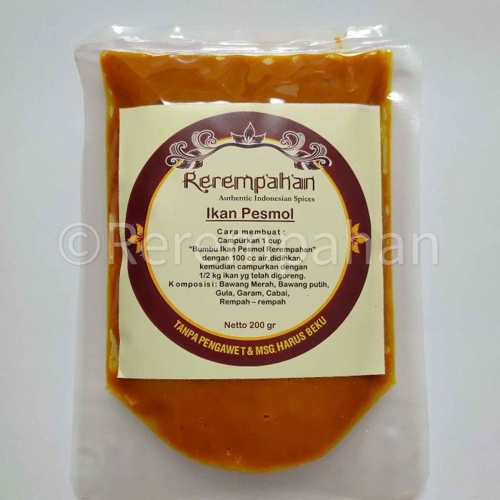 

MurMer Rerempahan IKAN PESMOL Bumbu Jadi Instan Siap Pakai