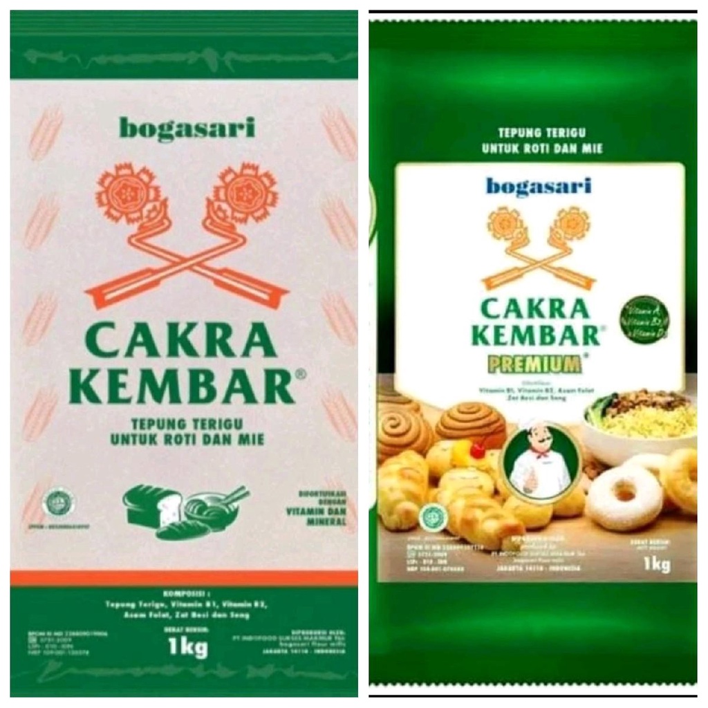 

Bogasari Terigu Cakra Kembar Kemasan 1kg
