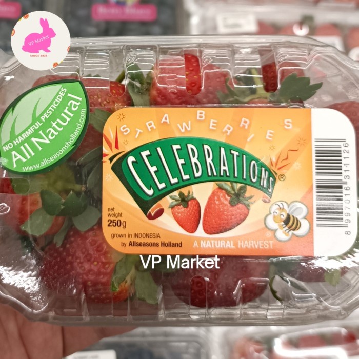 

Strawberry All Natural Celebration | Strawberry Lokal 250g | Pack