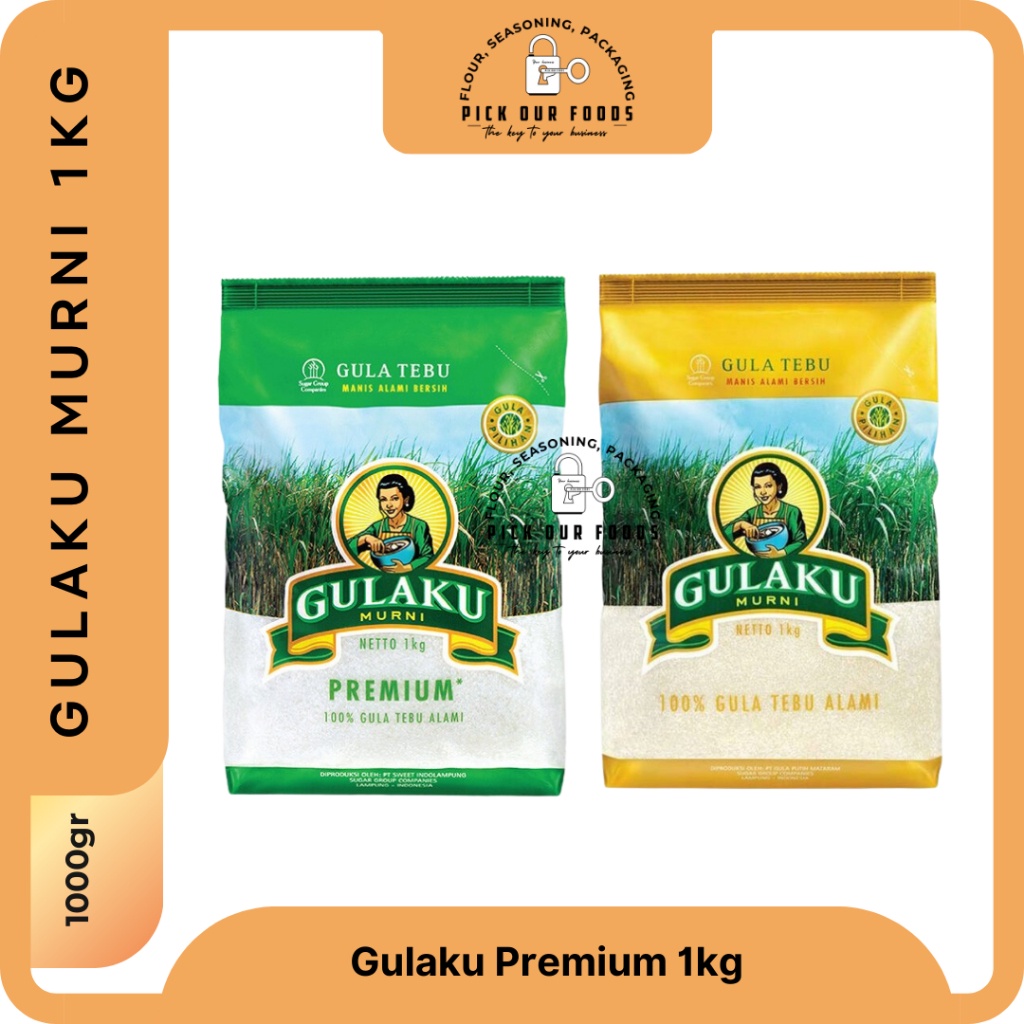 

Gulaku Premium 1kg | Gula Pasir Gulaku | Gula Tebu Kuning | Gulaku Hijau 1kg