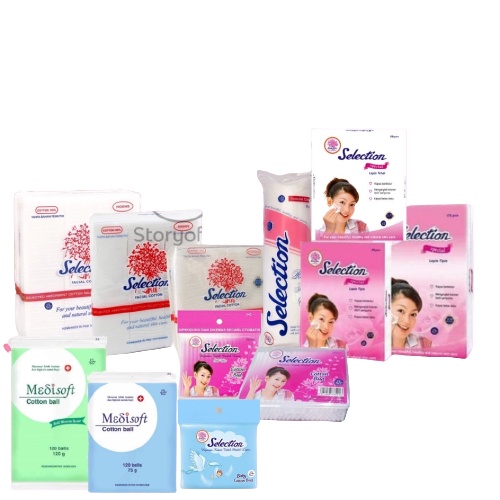 KAPAS SELECTION MEDISOFT Biodegradable Organic Cotton Balls  - rayyanstore