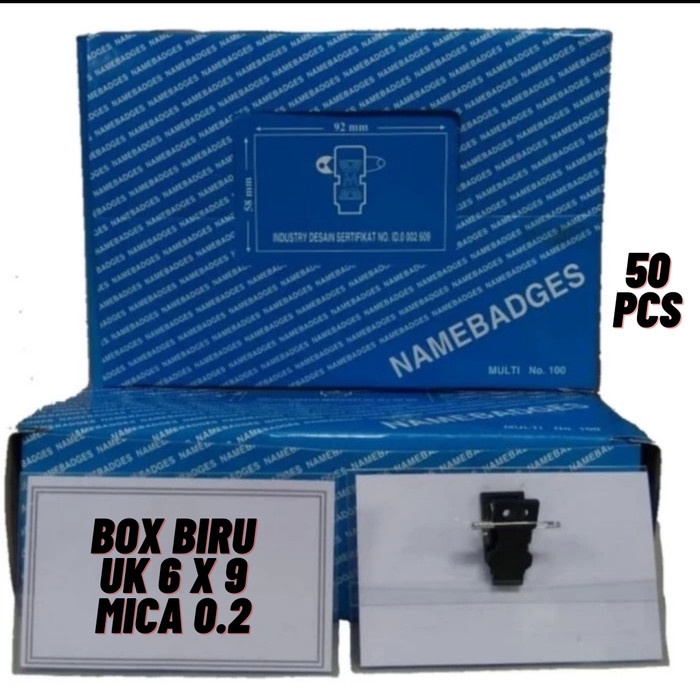 

[KSG-97] Namebadges ID Card Multi no 101 (Merah) - Biru 6*9