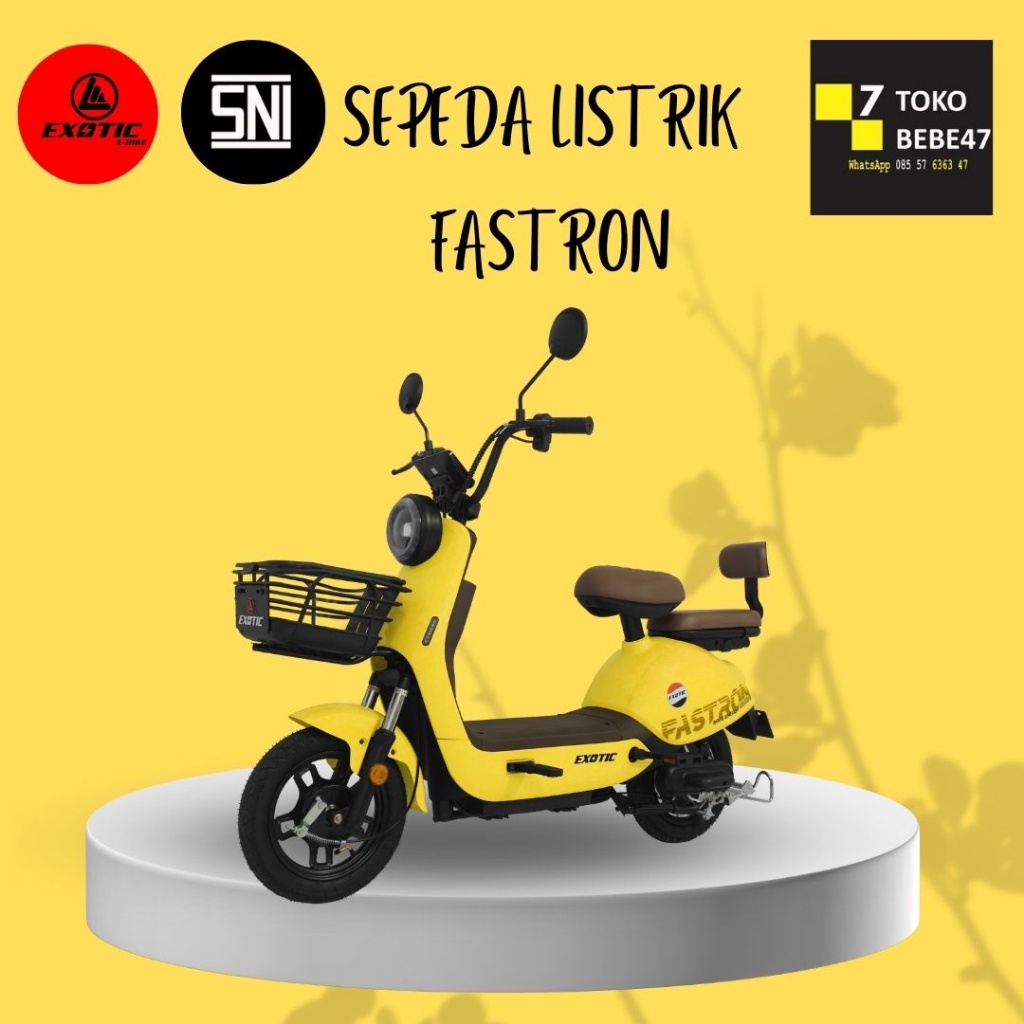 SEPEDA LISTRIK EXOTIC FASTRON GARANSI RESMI BY EXOTIC FASTRON SEPEDA