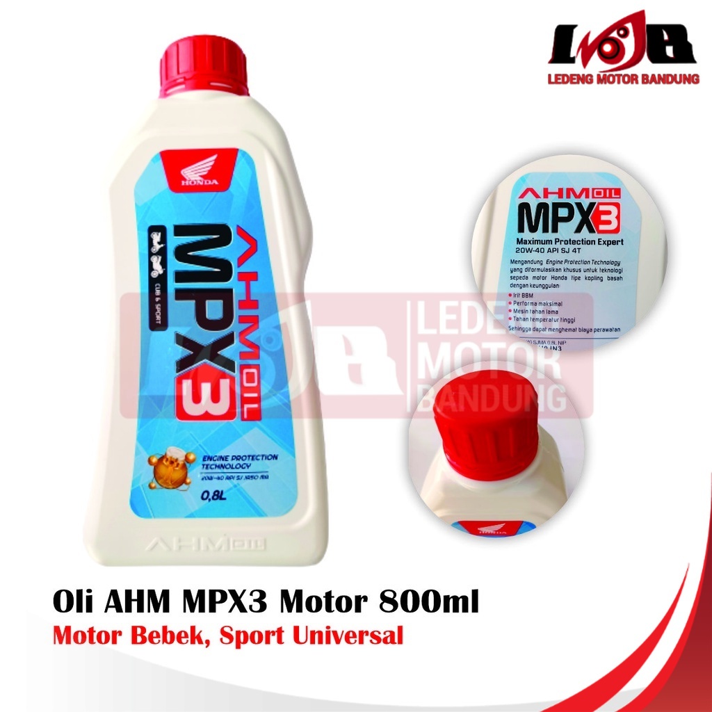 MPX3 Oli Motor Bebek MPX 3 4T AHM Honda Original 800ml