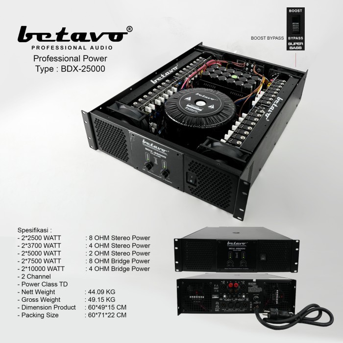 betavo BDX 25000 Power Amplifier