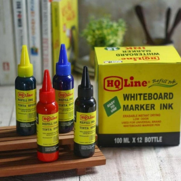 

Isi Tinta Spidol Whiteboard HQ Line 100ml - Hitam