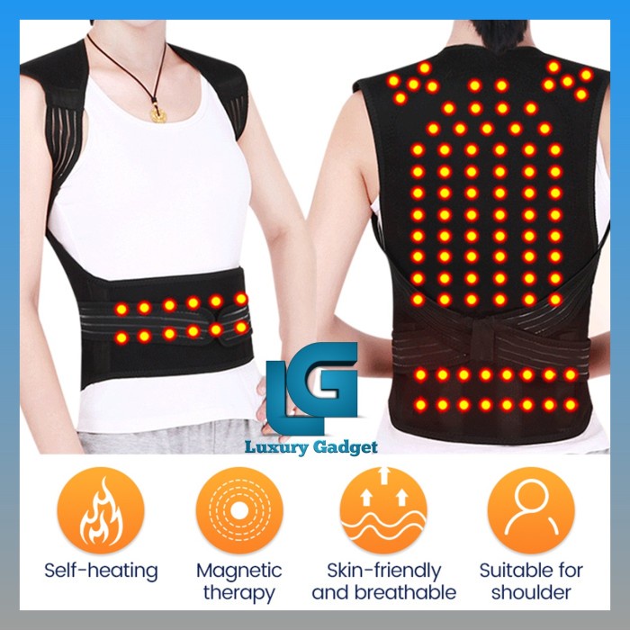 ALAT TERAPI PUNGGUNG TULANG BELAKANG PENYANGGA PELURUS + KOMPRES PANAS