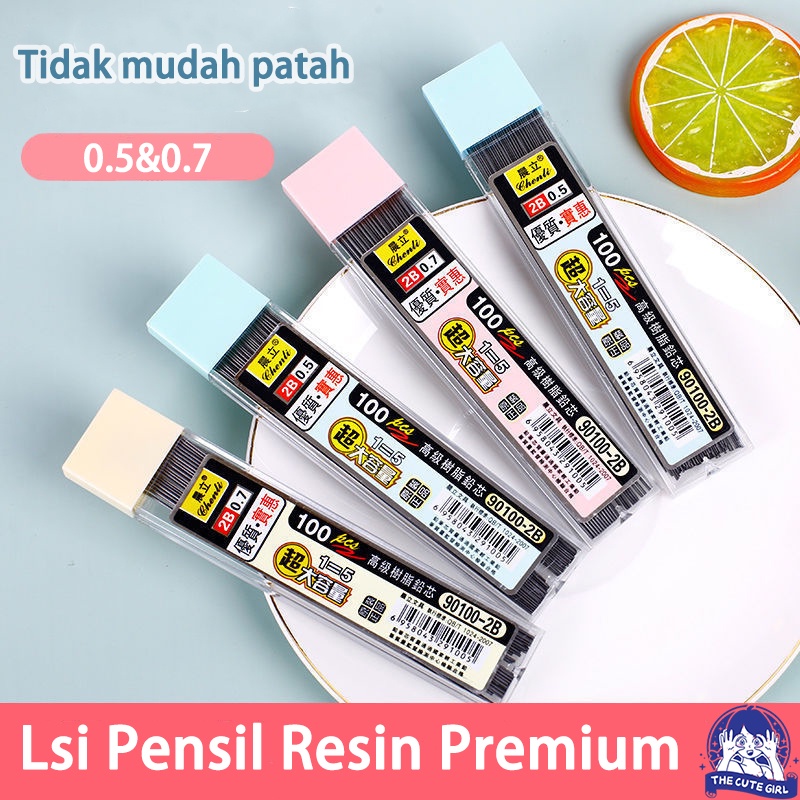 

pensil refill/Isi ulang pensil 2B 0.7mm resin timah pensil 0.5 timah otomatis kapasitas besar - Stazionario