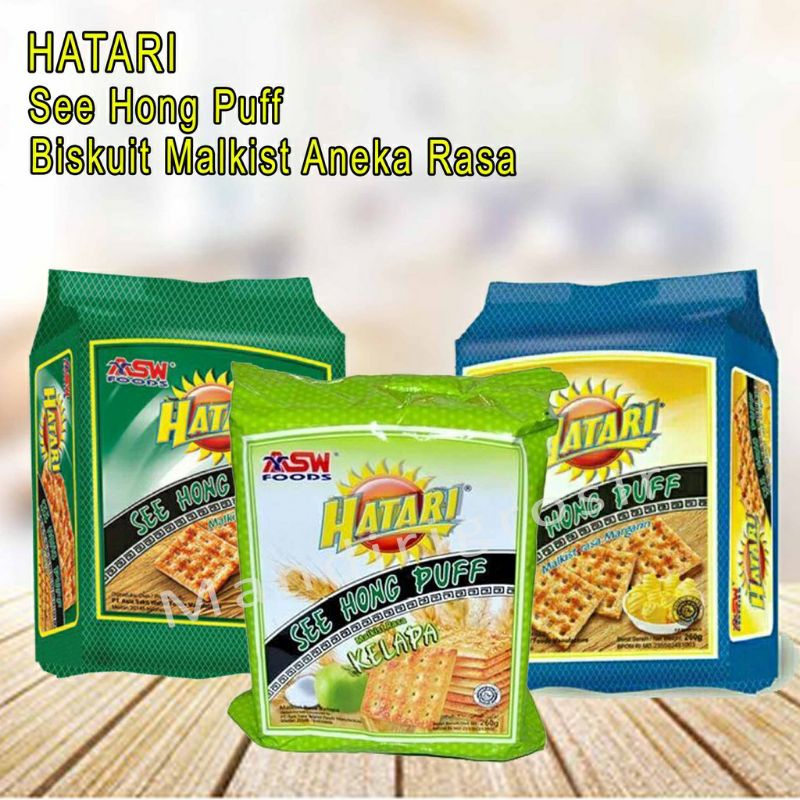 

HATARI SEE HONG PUFF 245 GRAM /MALKIST /MARGARIN/KELAPA