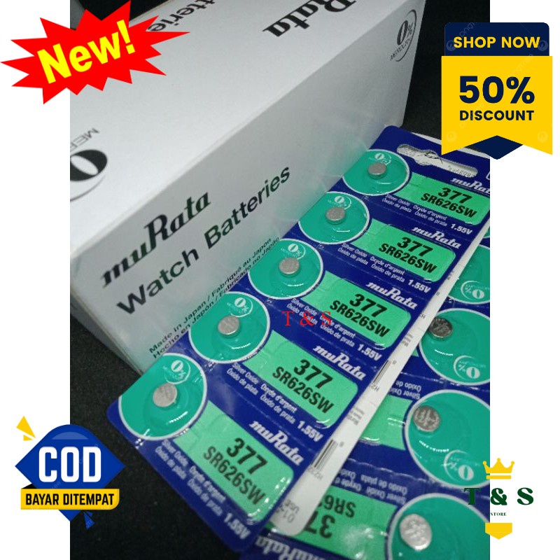 Baterai Jam Tangan Murata 377/626 Baterai Murata Original 626 Baterai Jam Universal Paling Murah