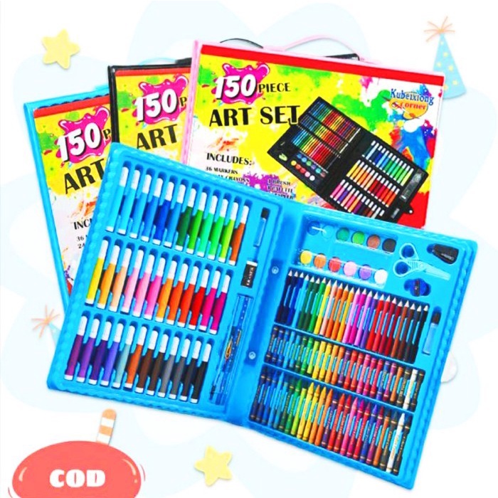 

Crayon Krayon Magic Art Set 150PCS Alat Menggambar Mewarnai Lukis Anak