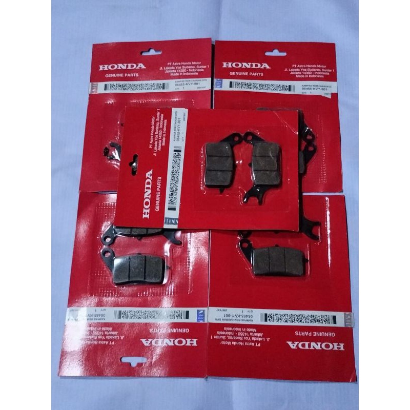 kampas rem beat karbu depan Scoopy karbu, Spacy Karbu 5pcs kampas rem cakram depan