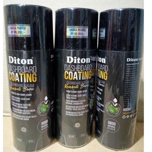 IA93E Diton DASHBOARD COATING Original Black 9800 Pilok Pilox Cat Diton Dashboard Coating 400ml Orig