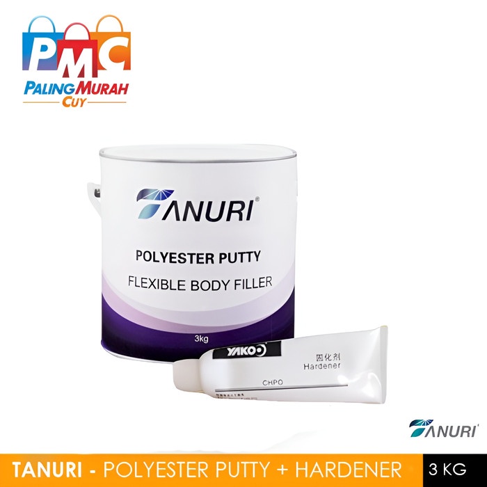 DEMPUL TANURI GALON - TANURI Polyester Putty 3Kg