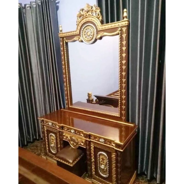 Tolet meja rias Kayu jati Gong