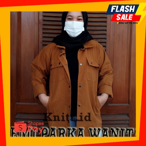 OUTFIT JKT48 | Jaket Semi Parka Wanita Spesial Promo Size (M-L-XL) - Trucker Jacket - Jaket Parka Wa